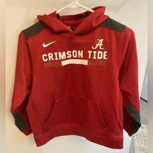 Boy’s Nike University of Alabama Long Sleeve Hoodie. Size M Crimson and gray